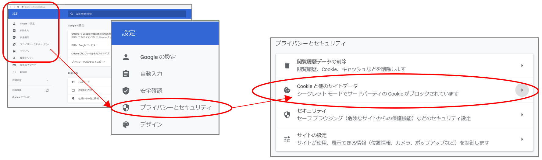 Chrome_Cookieの設定2